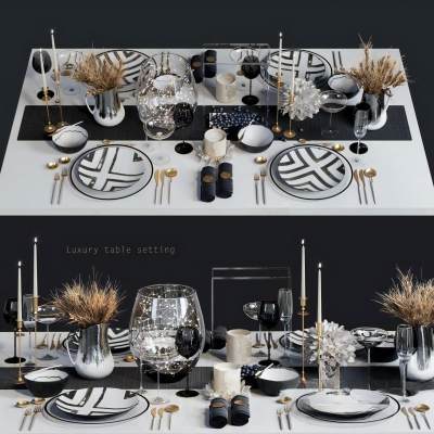 现代餐具组合-15